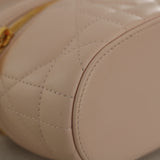 Dior Pink Lambskin Cannage Mini Caro Vanity