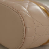 Dior Pink Lambskin Cannage Mini Caro Vanity