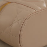 Dior Pink Lambskin Cannage Mini Caro Vanity