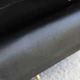 Chanel Black Caviar Medium Classic Flap with Gold Hardware