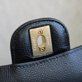Chanel Black Caviar Medium Classic Flap with Gold Hardware