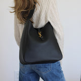 Saint Laurent Le 5 À 7 Large Shoulder Bag with Gold Hardware