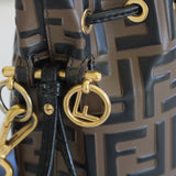 Fendi Brown Calfskin Mon Tresor Mini Bucket Bag