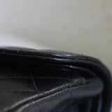 Vintage Chanel Black Caviar Small Classic Flap with 24k Gold Hardware