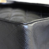 Vintage Chanel Black Caviar Small Classic Flap with 24k Gold Hardware