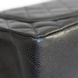 Vintage Chanel Black Caviar Small Classic Flap with 24k Gold Hardware