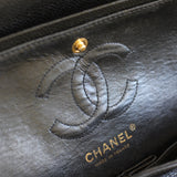 Vintage Chanel Black Caviar Small Classic Flap with 24k Gold Hardware