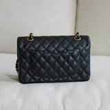 Chanel Black Caviar Small Classic Flap with Gold Hardware