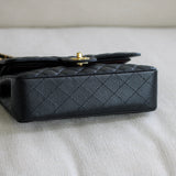 Chanel Black Caviar Small Classic Flap with Gold Hardware