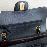 Chanel Black Caviar Small Classic Flap with Gold Hardware