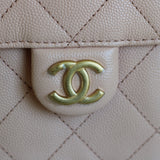 Chanel Light Pink Caviar Mini 25 Hobo Bag with Aged Gold Hardware