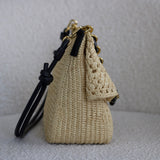 Loewe Natural Raffia Medium Ola Bag