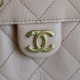 Chanel Light Pink Caviar Mini 25 Hobo Bag with Aged Gold Hardware