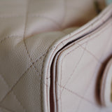 Chanel Light Pink Caviar Mini 25 Hobo Bag with Aged Gold Hardware