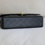 Vintage Chanel Black Caviar Medium Classic Flap with 24k Gold Hardware