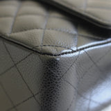 Vintage Chanel Black Caviar Medium Classic Flap with 24k Gold Hardware