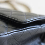 Vintage Chanel Black Caviar Medium Classic Flap with 24k Gold Hardware