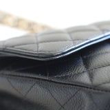 Vintage Chanel Black Caviar Medium Classic Flap with 24k Gold Hardware