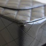 Vintage Chanel Black Caviar Medium Classic Flap with 24k Gold Hardware