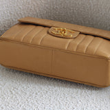 Vintage Chanel Dark Beige Beige Caviar Jumbo with 24k Gold Hardware