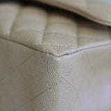 Chanel 19S Iridescent Beige Caviar Medium Classic Flap with Light Gold Hardware