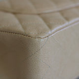 Chanel 19S Iridescent Beige Caviar Medium Classic Flap with Light Gold Hardware