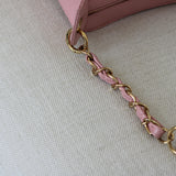 Vintage Chanel Sakura Pink Caviar Shoulder Bag with Gold Hardware