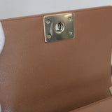Chanel 21K Caramel Caviar Small Boy with Light Gold Hardware (Pending)