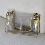 Chanel PVC Clear Flap Bag with Aged Gold Hardware