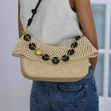 Loewe Natural Raffia Medium Ola Bag