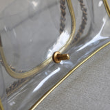 Chanel PVC Clear Flap Bag with Aged Gold Hardware