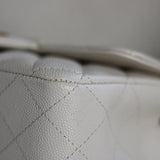 Chanel 17C Ivory Caviar Mini Rectangle with Light Gold Hardware
