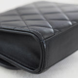 Chanel Black Lambskin Mini Trendy with Light Gold Hardware