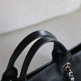 Chanel Black Caviar Large Deauville Tote with Silver Hardware