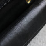 Vintage Chanel Black Lambskin Small Classic Flap with 24k Gold Hardware