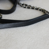Chanel Black Caviar Large Deauville Tote with Silver Hardware