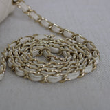 Chanel 17C Ivory Caviar Mini Rectangle with Light Gold Hardware