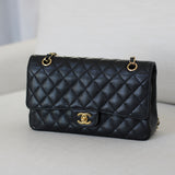 Chanel Black Caviar Medium Classic Flap with Gold Hardware