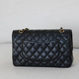 Chanel Black Caviar Medium Classic Flap with Gold Hardware