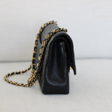 Chanel Black Caviar Medium Classic Flap with Gold Hardware