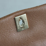 Chanel Caramel Caviar Small Duma Backpack with Light Gold Hardware