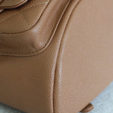 Chanel Caramel Caviar Small Duma Backpack with Light Gold Hardware