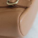 Chanel Caramel Caviar Small Duma Backpack with Light Gold Hardware