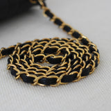Vintage Chanel Black Caviar Vertical Flap with 24k Gold Hardware