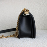 Chanel Black Caviar Medium Boy with Aged Gold Hardware