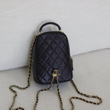 Chanel 24C Black Caviar Mini Backpack with Light Gold Hardware (Pending)