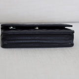 Chanel Black Caviar Wallet on Chain with Silver Hardware