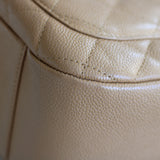 Vintage Chanel Dark Beige Caviar Shoulder Bag with 24k Gold Hardware