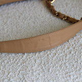 Vintage Chanel Dark Beige Caviar Shoulder Bag with 24k Gold Hardware