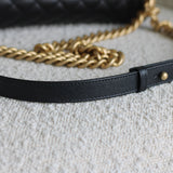 Chanel Black Caviar Medium Boy with Aged Gold Hardware